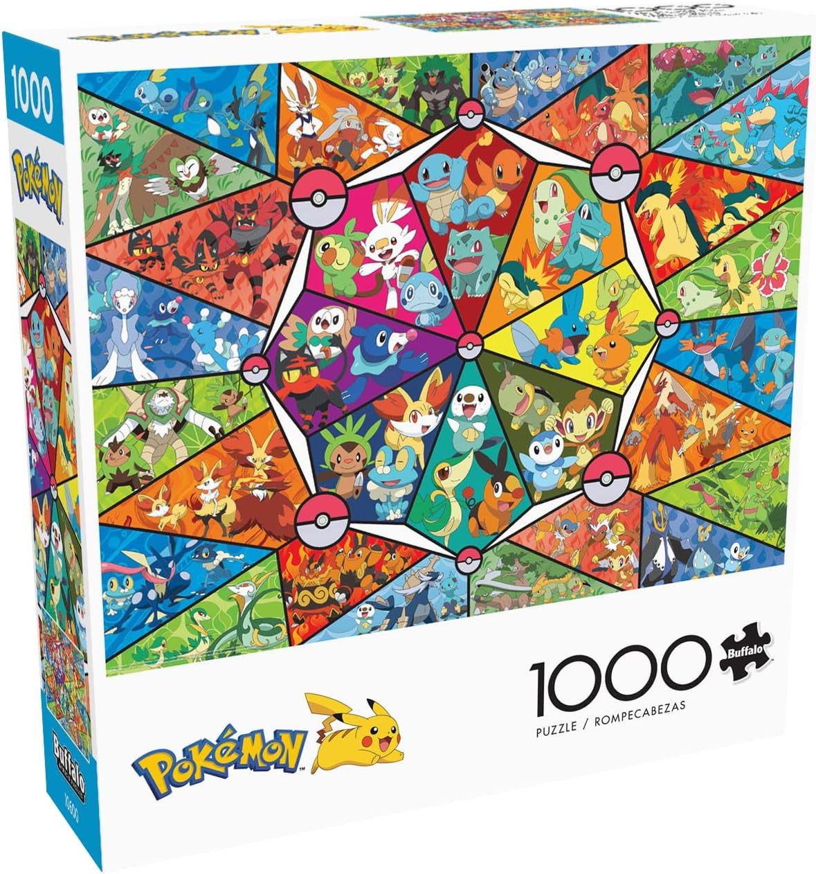 Buffalo Games - Pokemon - Glas-in-lood starter - legpuzzel 1000 stukjes Puzzel Naty Shop