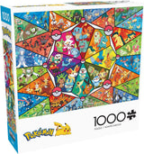 Buffalo Games - Pokemon - Glas-in-lood starter - legpuzzel 1000 stukjes Puzzel Naty Shop