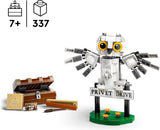 LEGO Harry Potter Hedwig in Privet Drive 4 Kinderspeelgoed-uilset, bouwbare dierenfiguur met Zweinstein-koffer, klein cadeautje voor jongens, meisjes en alle fans vanaf 7 jaar 76425 Bouwsets Besuche den LEGO-Store