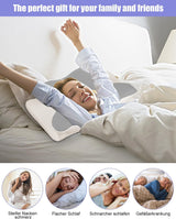 Nekkussen, zijsteunkussen, traagschuimkussen, orthopedisch kussen, ergonomisch neksteunkussen voor optimale ondersteuning Rug- en buiksteunkussen aan de zijkant (62 X 41 X 13CM) Cervicale orthopedische kussens Naty Shop