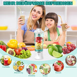 Mixer Smoothie Maker to Go, Mini Standmixer Tragbar Mit 6-Klingen Edelstahl, Enstafer Mit Reisedeckel, USB Draagbare Blender Elektrisch 600Ml Fles, Mixer Shaker Slushy Maker Wasserdichter Bucatarie Naty Shop