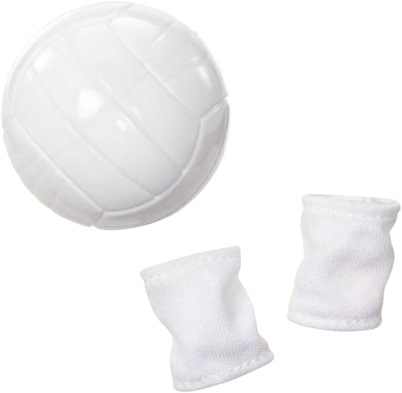 Barbie Made to Move - Volleybalspelerpop met T-shirt en bal - 22 gewrichten voor realistisch spelen, inclusief volleybal en sportkleding, HKT72 Naty Shop-poppen