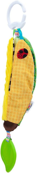 LAMAZE Bea de banaan, clip-on kinderwagen en kinderwagen pasgeboren speelgoed, sensorisch babyspeeltje met kleuren en geluiden, ontwikkelingsspeelgoed voor jongens en meisjes van 0-24 maanden, geel babyspeelgoed Naty Shop