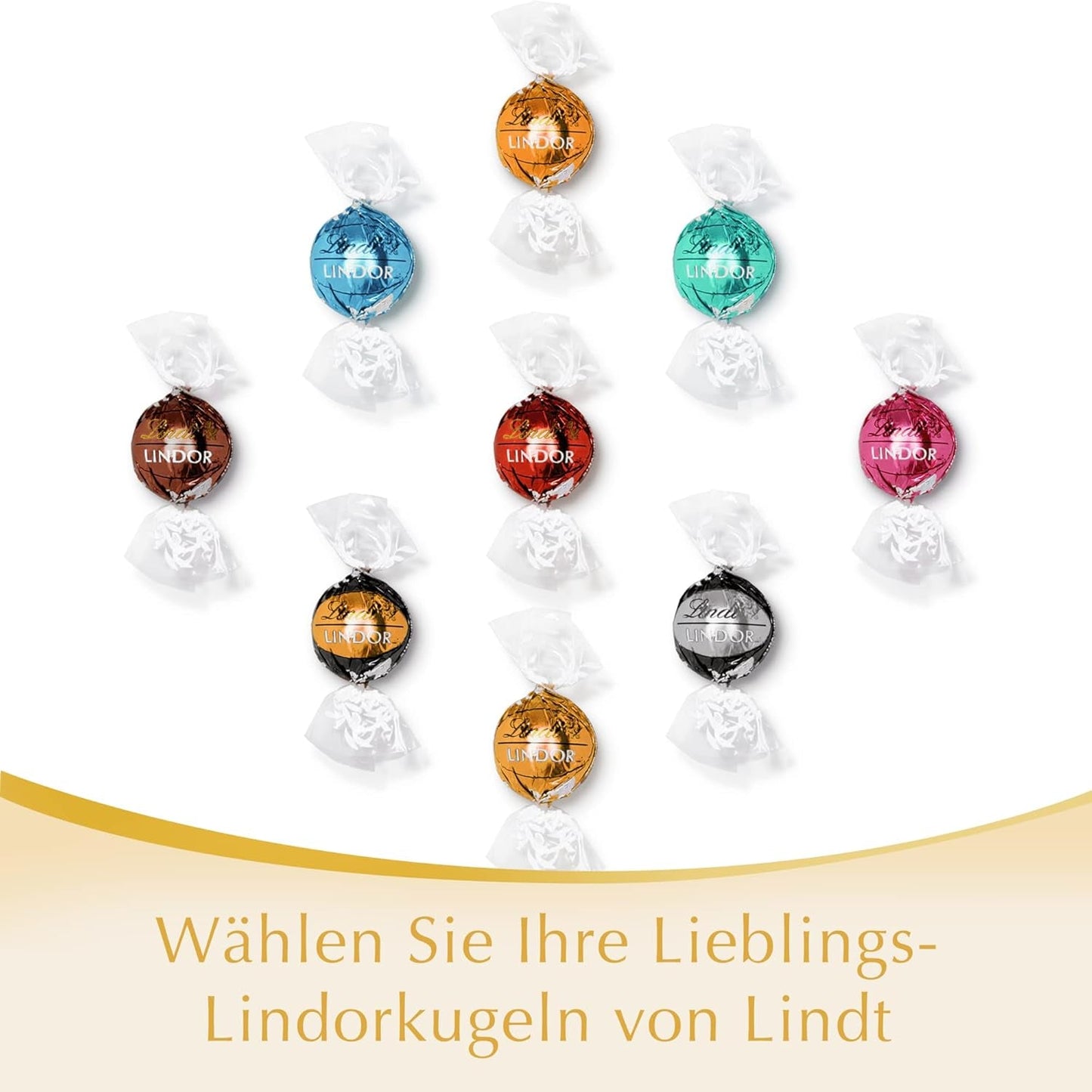 Lindor Witte Chocolade Ballen | 400 g Ca. 30 bolletjes witte chocolade met smelt-in-je-mond-vulling | Geschenk van chocolade | Chocoladecadeau (pak van 2)