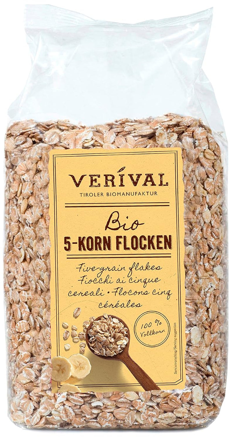 Verival 5-granenvlokken - bio, verpakking van 6 (6 x 500 g)