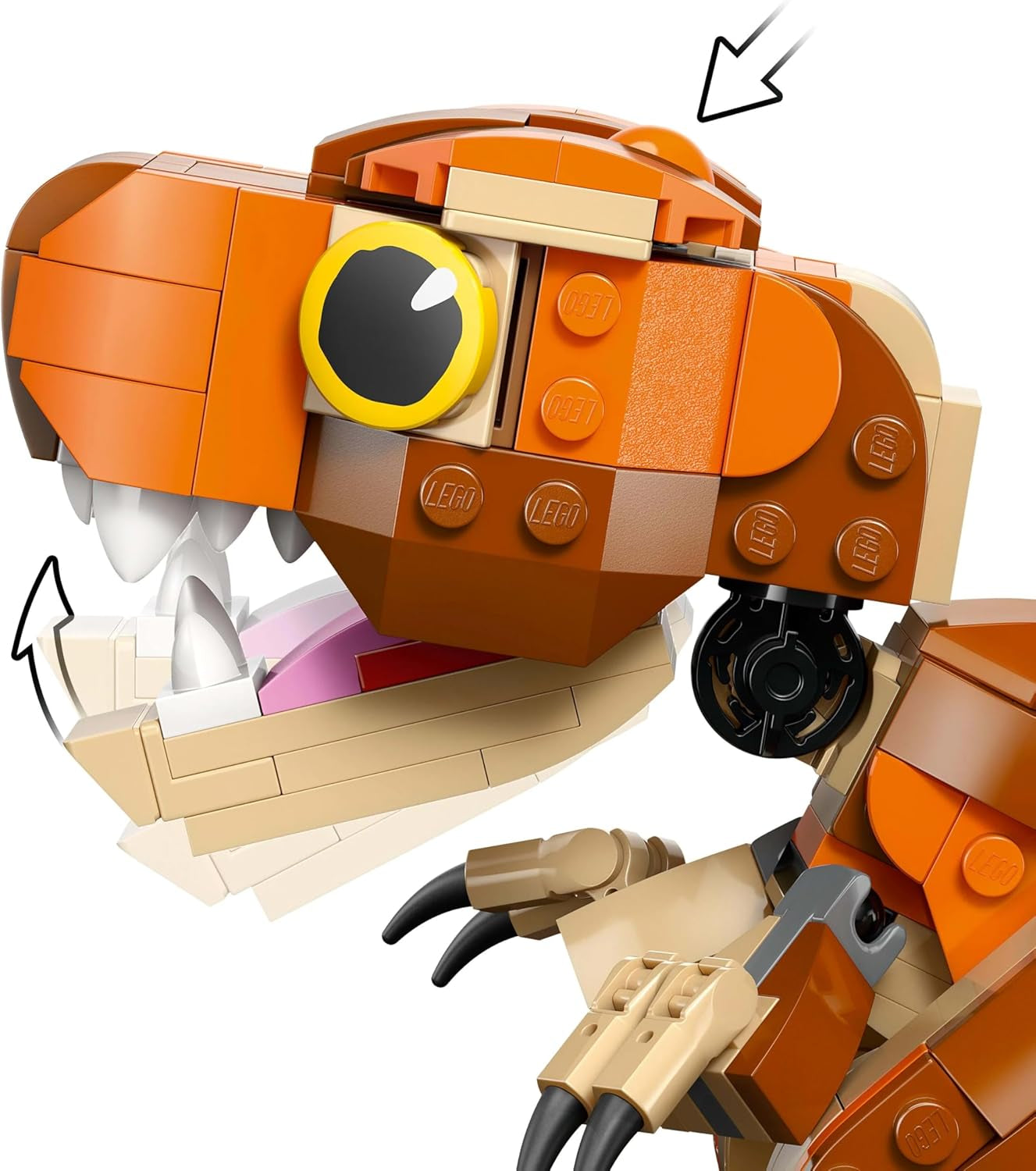 LEGO Jurassic World Little Eatie: T.Rex bouwspeelgoed voor jongens en meisjes 7 jaar oude dinosaurusbouwset Kindercadeaumodel met beweegbare mond, kop en staart 76967 Bouwsets Besuchen in LEGO-Store
