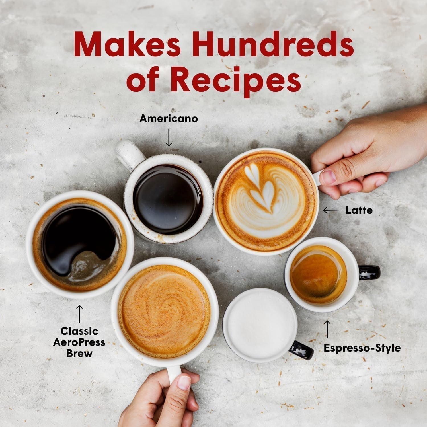 AeroPress origineel koffie- en espressoapparaat, draagbaar barista-koffiezetapparaat met kamer, plunjer en filters, snelkoffie- en espressoapparaat