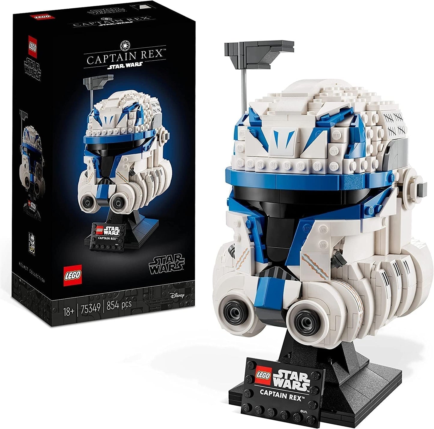 LEGO 75349 Star Wars Captain Rex helmset Clone Wars verzamelmodel 2023-serie Souvenir- en cadeau-idee Bouwsets Bekijk de LEGO-winkel