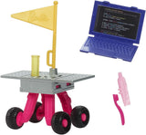 Barbiepop voor 65e verjaardag en 10 accessoires, Astronautenset voor brunettepop, Rover op wielen, Ruimtehelm met verwisselbaar vizier en meer, HRG45