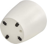 Dehner Mila bloempot met zelfwatergeefsysteem, Ø 30 cm, hoogte 26 cm, kunststof, wit
