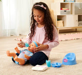 Simba 105030044 - pasgeboren pop - jongen, volledig vinyl pop met slaapogen, drink- en bevochtigingsfunctie en accessoires, 8 stuks, 43 cm, babypop, vanaf 3 jaar