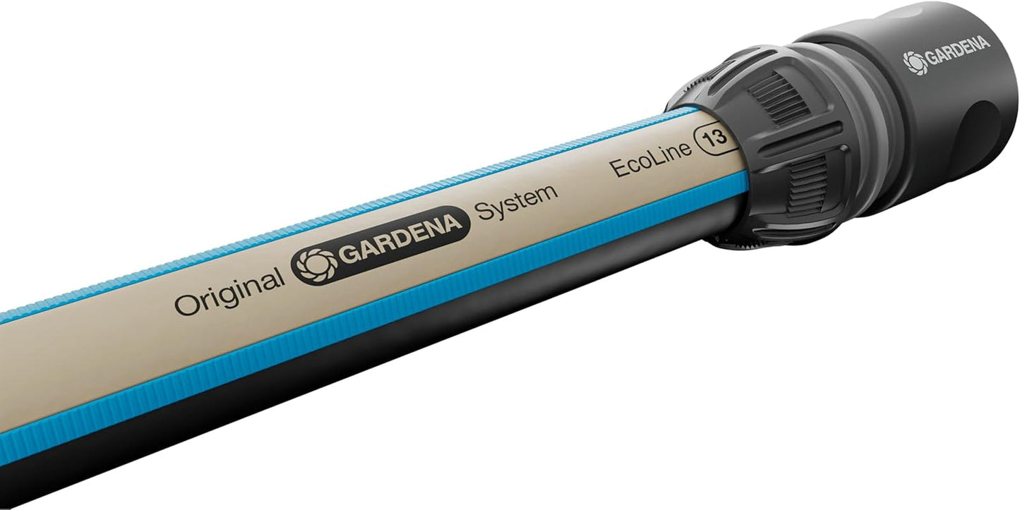 Gardena EcoLine slang 1/2 inch, 20 m zonder systeemcomponenten: Duurzame tuinslang van gerecycled plastic, vrij van ftalaten en schadelijke stoffen, sterke gripfunctie, vorst- en UV-bestendig (18930-20)