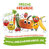 FRECHE FREUNDE Biologische aardbeienfruitchips, gevriesdroogde fruitchips, natuurlijk gesneden gedroogd fruit zonder toegevoegde suiker, veganistisch, lactosevrij, glutenvrij, verpakking van 12 (12 x 12 g)