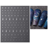 JMEOWIO Nagelsticker Mond Stern 9 Blatt Nail Art Sticker Selbstklebend Nagelaufkleber Bunter Decoratie Nageldesign Zubehör