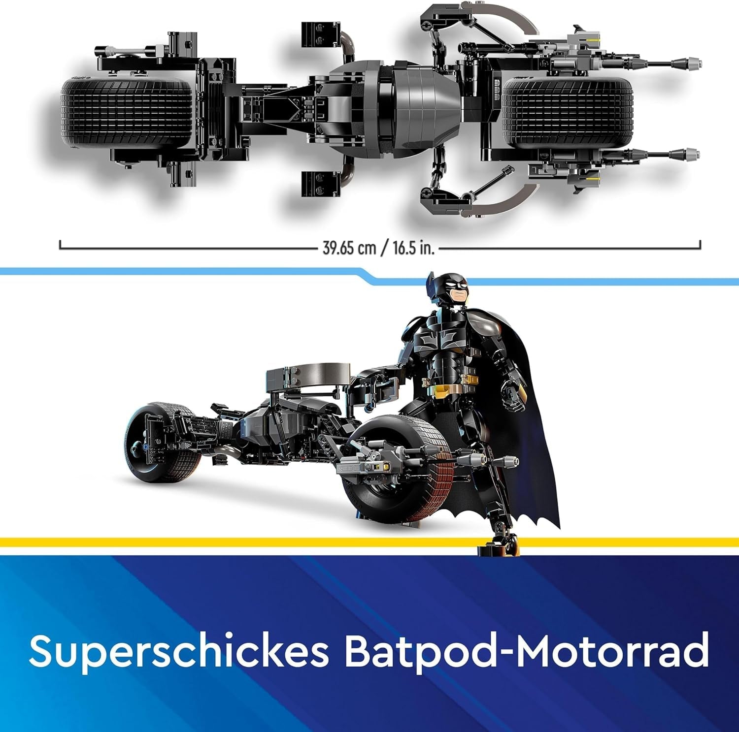LEGO DC Batman: Batman bouwstenen met Batpod, superheldenfilmspeelgoed, avonturenspeelset voor kinderen, cadeau voor jongens en meisjes 76273 Bouwsets Besuche in LEGO-Store
