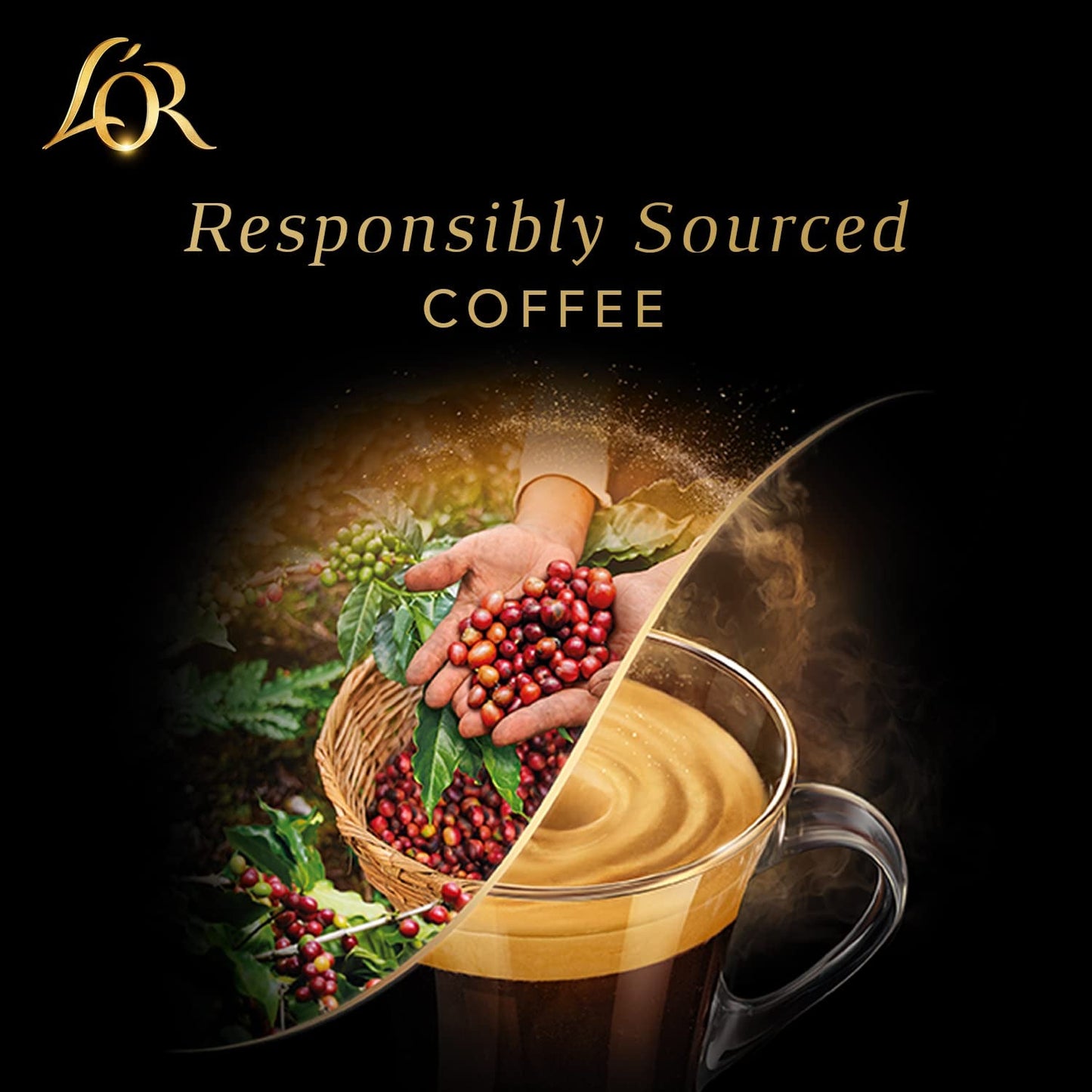 L'OR Barista Kaffeekapseln Ristretto, exclusief voor L'OR Barista Maschinen, 5er Pack, 5 x 10 Kapseln
