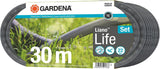 Gardena Liano Life 1/2 inch textielslang, set 30m: Extreem flexibele textieltuinslang met PVC binnenslang, knikvrij, lichtgewicht, weerbestendig (18457-20)