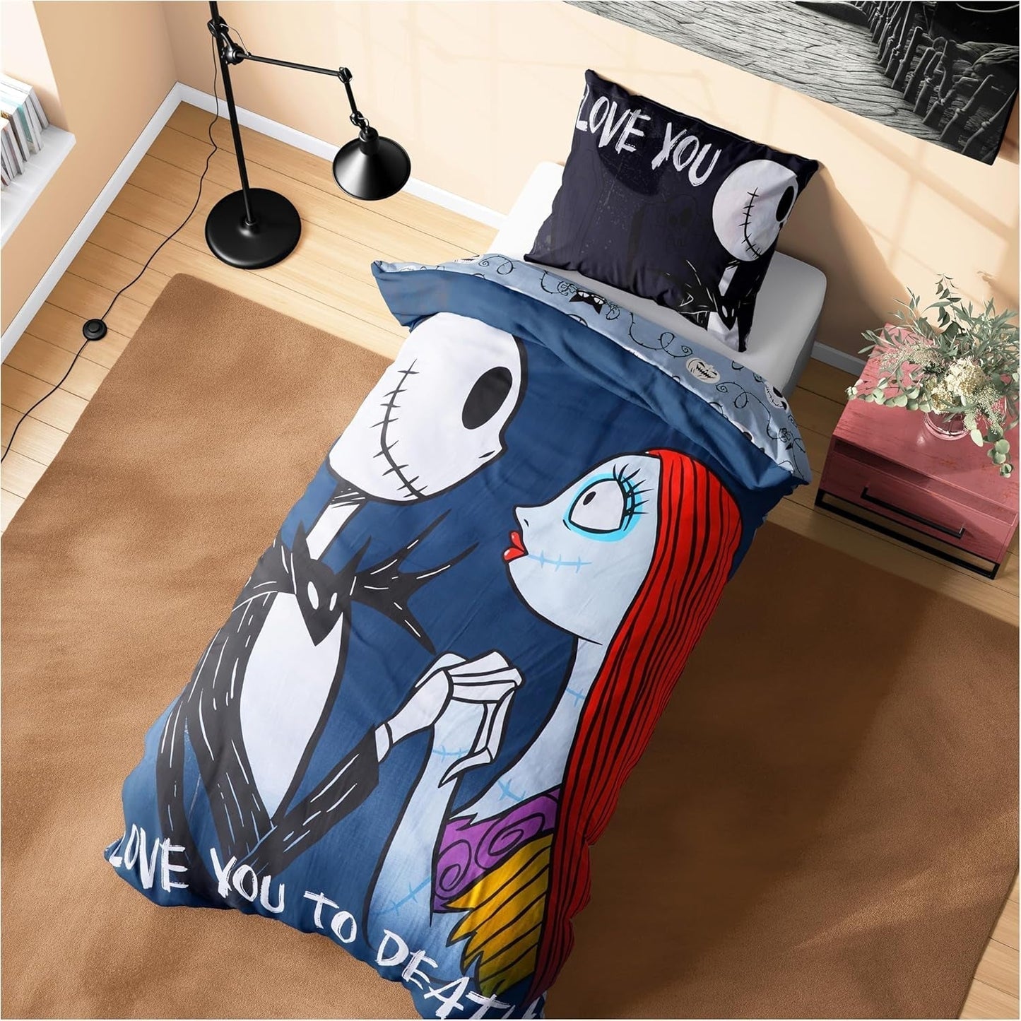 Beddengoed voor kinderen en tieners Beddengoed - kinderen Naty Shop Black Jack Sally - Single