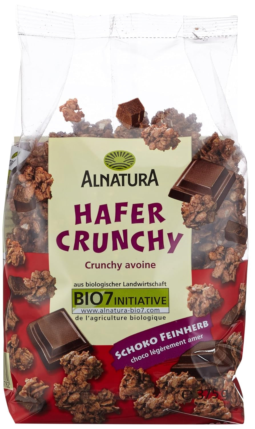 Krokante haverkoekjes met biologische chocolade, 375g