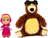 Masha en Michka Masha-pop van 12 cm en Bärka-knuffel van 20 cm voor kinderen vanaf 3 jaar MHA21