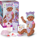 BABY Born Eva 43Cm, pop met 10 functies en accessoires, voor kinderen vanaf 3 jaar, werkt zonder batterij, grote pop 43Cm, 836408 Zapf Creation Dolls Naty Shop Standaard titel