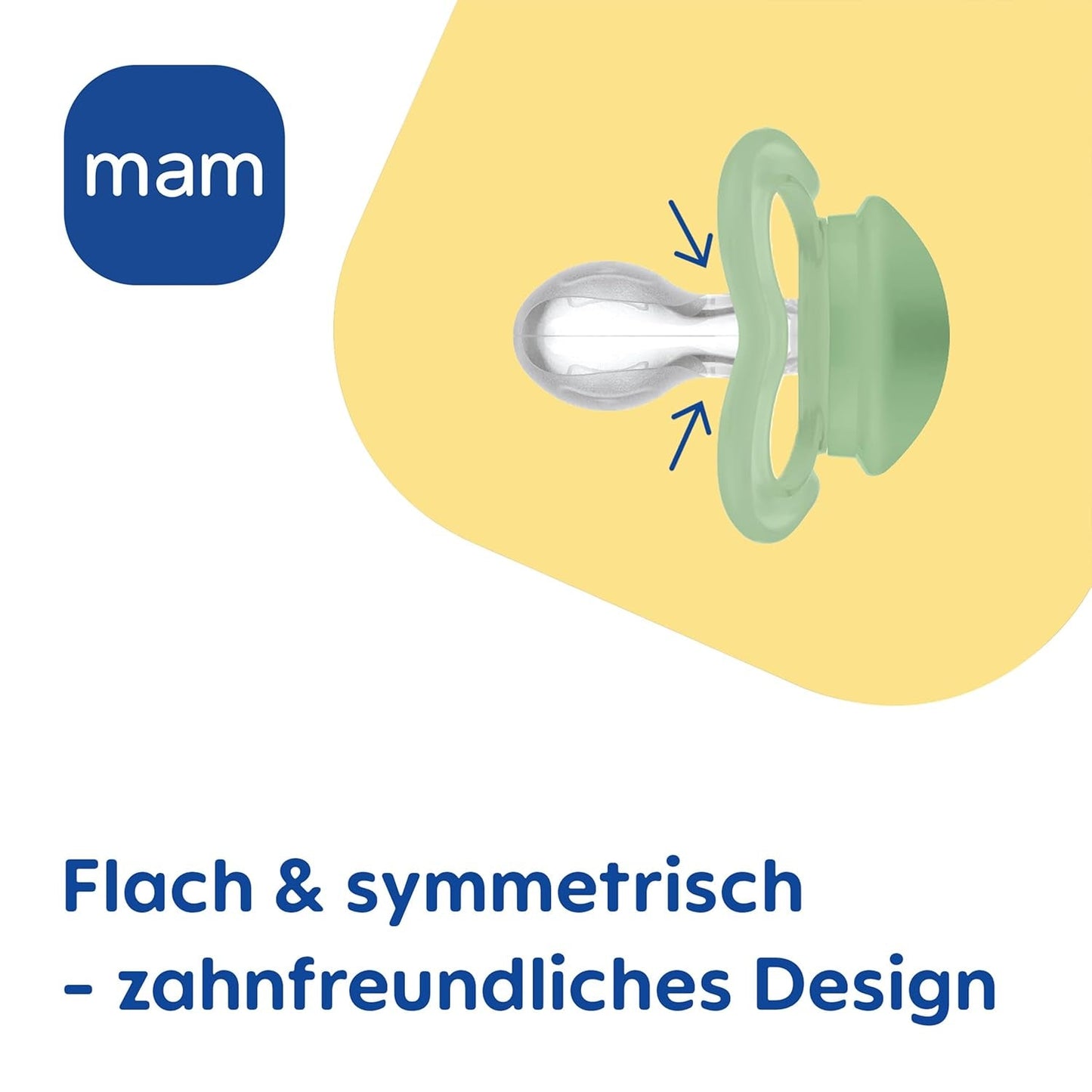 MAM Air siliconen fopspenen, 2 stuks, extra licht en luchtig ontwerp, tandvriendelijke babyfopspeen gemaakt van MAM SkinSoft speciale siliconen met fopspeendoos, 6-16 maanden beer/neushoorn