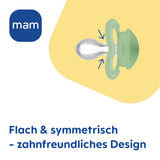 MAM Air siliconen fopspenen, 2 stuks, extra licht en luchtig ontwerp, tandvriendelijke babyfopspeen gemaakt van MAM SkinSoft speciale siliconen met fopspeendoos, 6-16 maanden beer/neushoorn