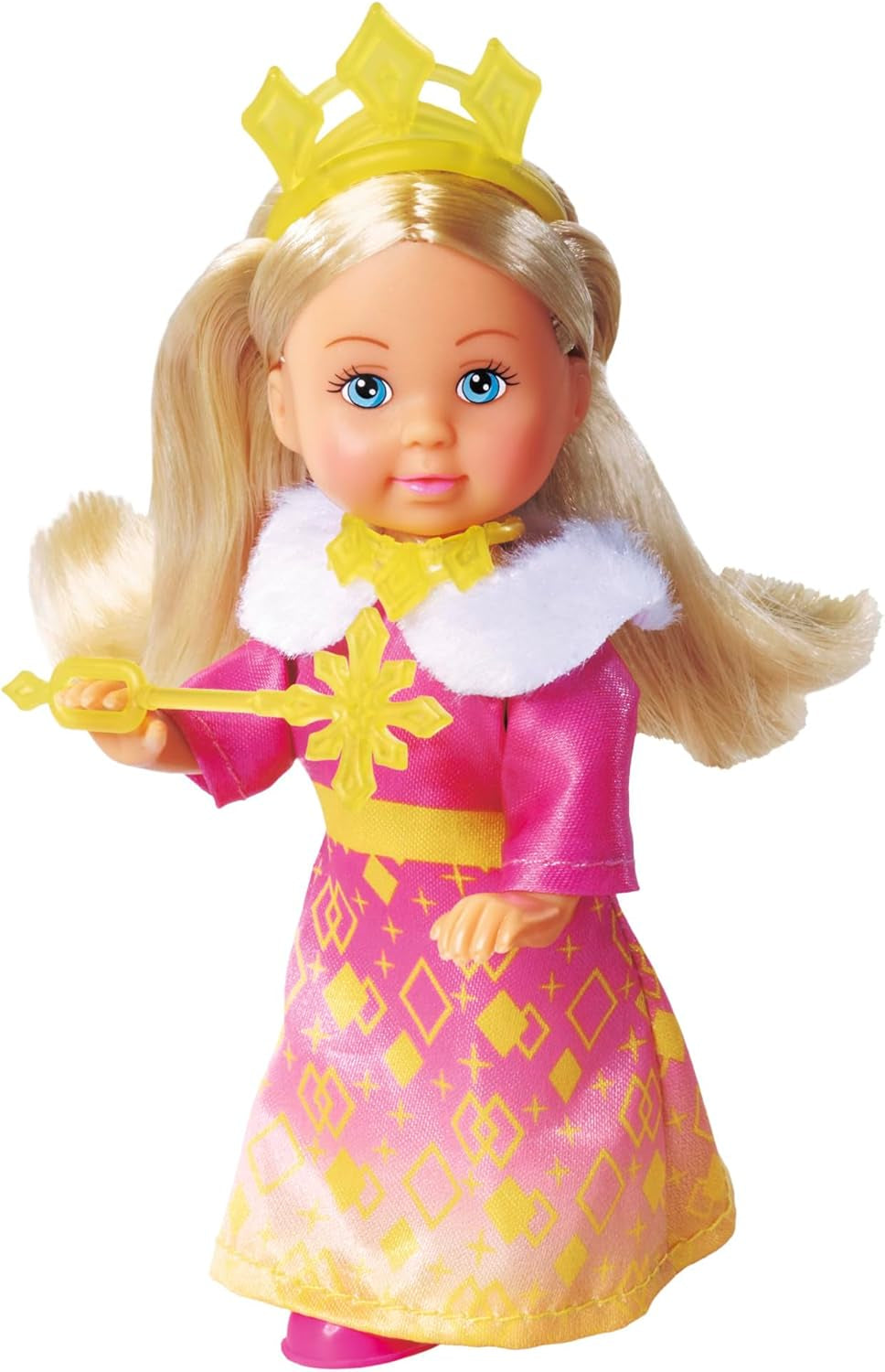 Simba Evi Love Princess Ride, prinsessenpop met slee en winterpaard, prinsessenaccessoires, 12 cm, vanaf 3 jaar