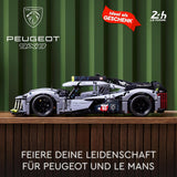 LEGO 42156 Technic Peugeot 9X8 24H Le Mans Hybrid Hypercar Legendarische racewagen Model voor volwassenen, motorsportwagen op schaal 1:10, verzamelbaar voor gevorderde spelers Bouwpakketten
