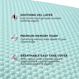 Sealy SE '19 Essentials SM Aqua Bubble Gel Sheet, 1 MC (US) kussen, wit, 61 x 40 x 14 cm Naty Shop standaardkussens