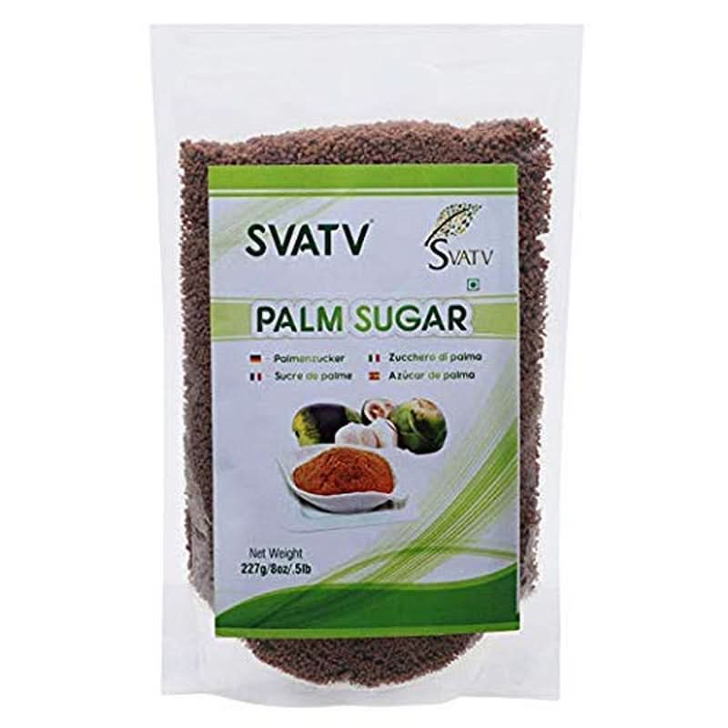 SVATV Bruine palmsuikerpoeder, 227 gram Zoetstoffen Naty Shop