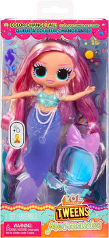 LOL Verrassing! Tweens - Lola Waves Zeemeermin - Modepop met van kleur veranderende staart, beweegbare vin en mooie accessoires - Speelgoed voor kinderen en verzamelaars vanaf 4 jaar