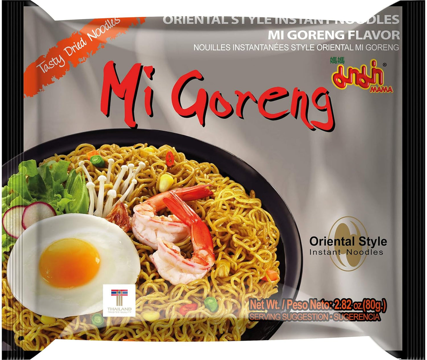 Mama Mi Goreng Instant Noedels 80g, 20 stuks (20 x 80g)