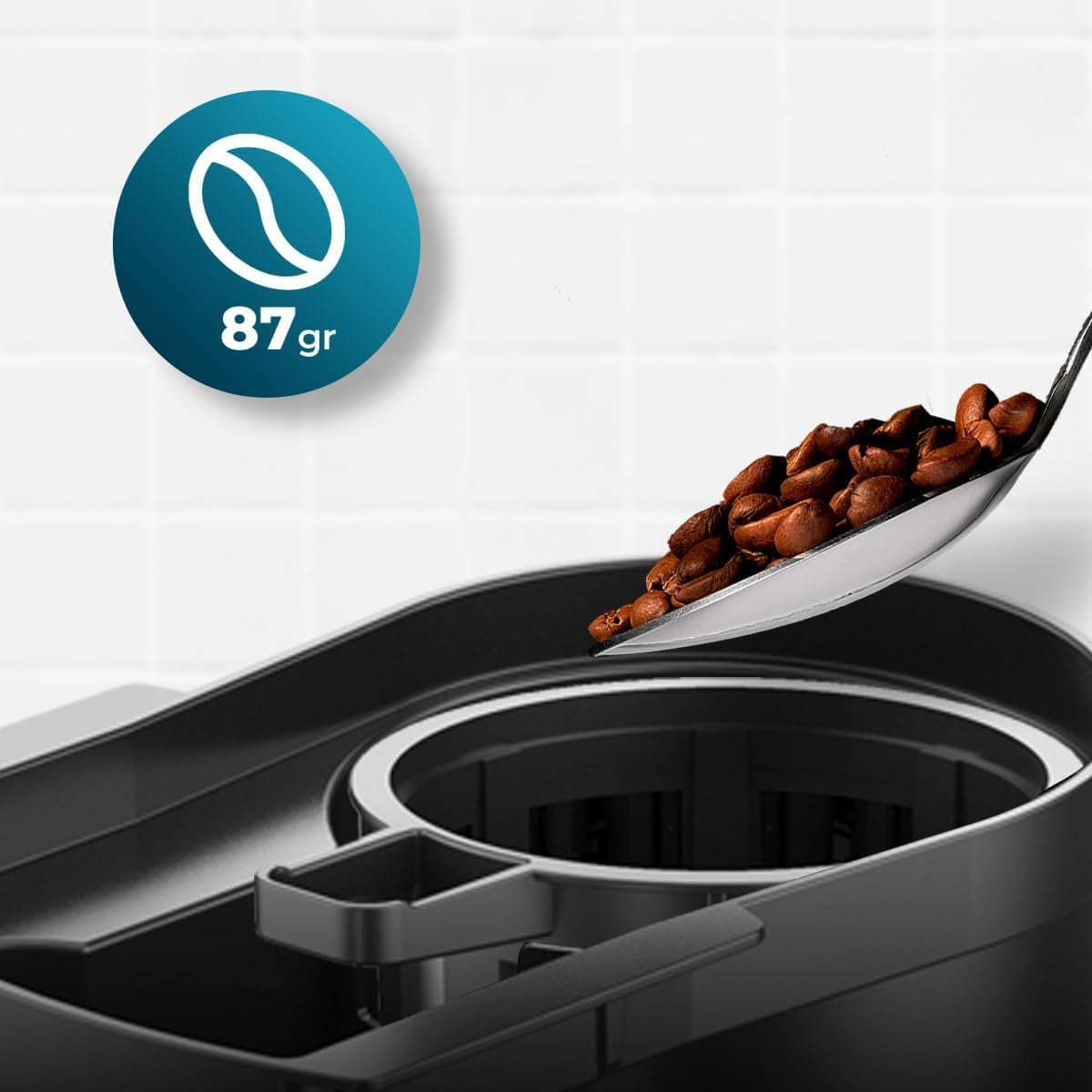 Cecotec Coffee 66 Grind & Drop Essentieel druppelkoffiezetapparaat. 1086 W, messenslijper, maximaal 12 kopjes, Extreme Aroma-technologie, digitaal, roestvrij staal, automatische uitschakeling.