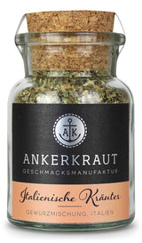 Ankerkraut Italienische Kräuter, mediterranes Universalgewürz für Pasta, Pizza en Salade, 25 g in korkenglas