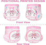Luiers met print voor volwassenen 5500-5800 ml, 10 stuks - Baby Usagi (XL)