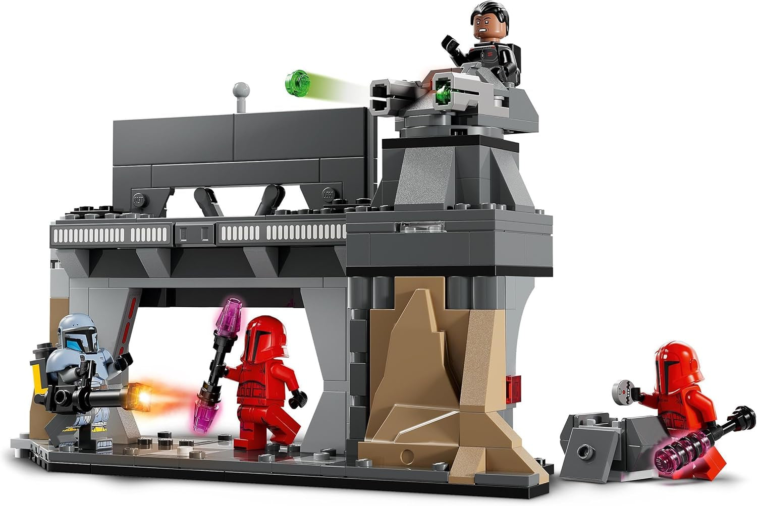 LEGO Star Wars: The Mandalorian Duel tussen Paz Vizsla en Moff Gideon, verzamelbaar bouwspeelgoed voor kinderen, cadeau-idee voor creatieve jongens en meisjes vanaf 7 jaar, Mandalorian speelgoed 75386 Bouwsets Beuche in LEGO-Store