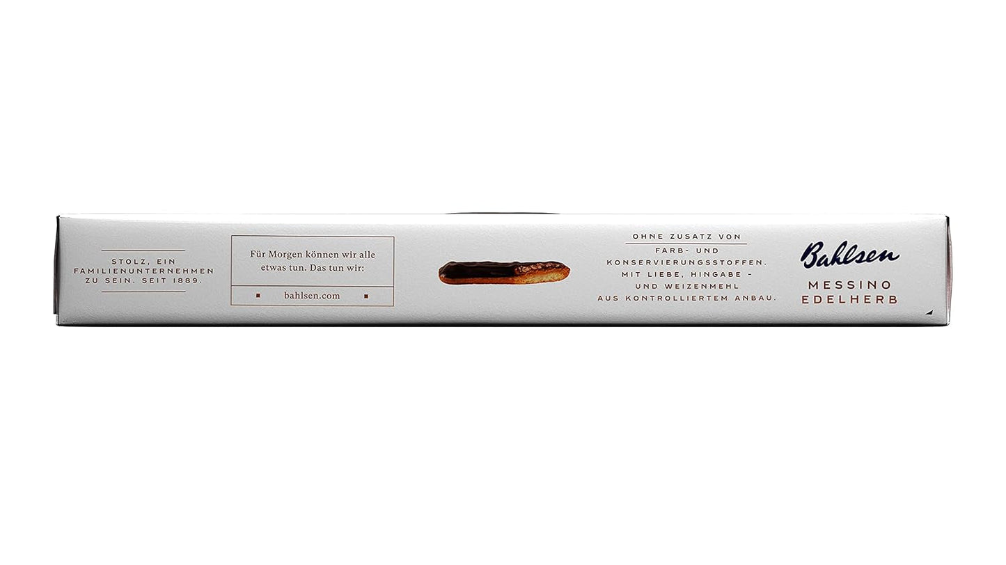 Bahlsen Messino Edelherb - Pak van 4 - Edelherb Chocolade Sinaasappel Vulling Pluizig Deeg (1 x 125g)