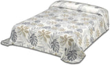 Bedrukte deken, groot volume, 100% polyester, 450 G/M², zacht, voor herfst/winter, Design Harmony N10, 170 x 240 cm, voor bedden van 90/105 cm, grijze dekbedden en dekbedden Naty Shop