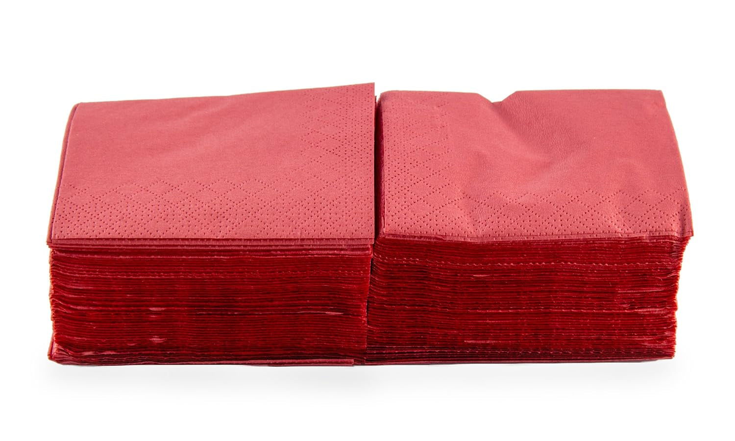 Ser22206772 Coktail hanglamp, servet, 20 x 20, 2-laags, 1/4 vouw, 100 enkelzijdige servetten, rood