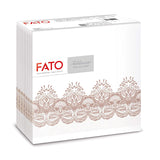 Fato - Droogpapieren servetten, airlaid, textieleffect, verpakking van 50 servetten, 40X40 gevouwen in 4-formaat, Tropicana Decor