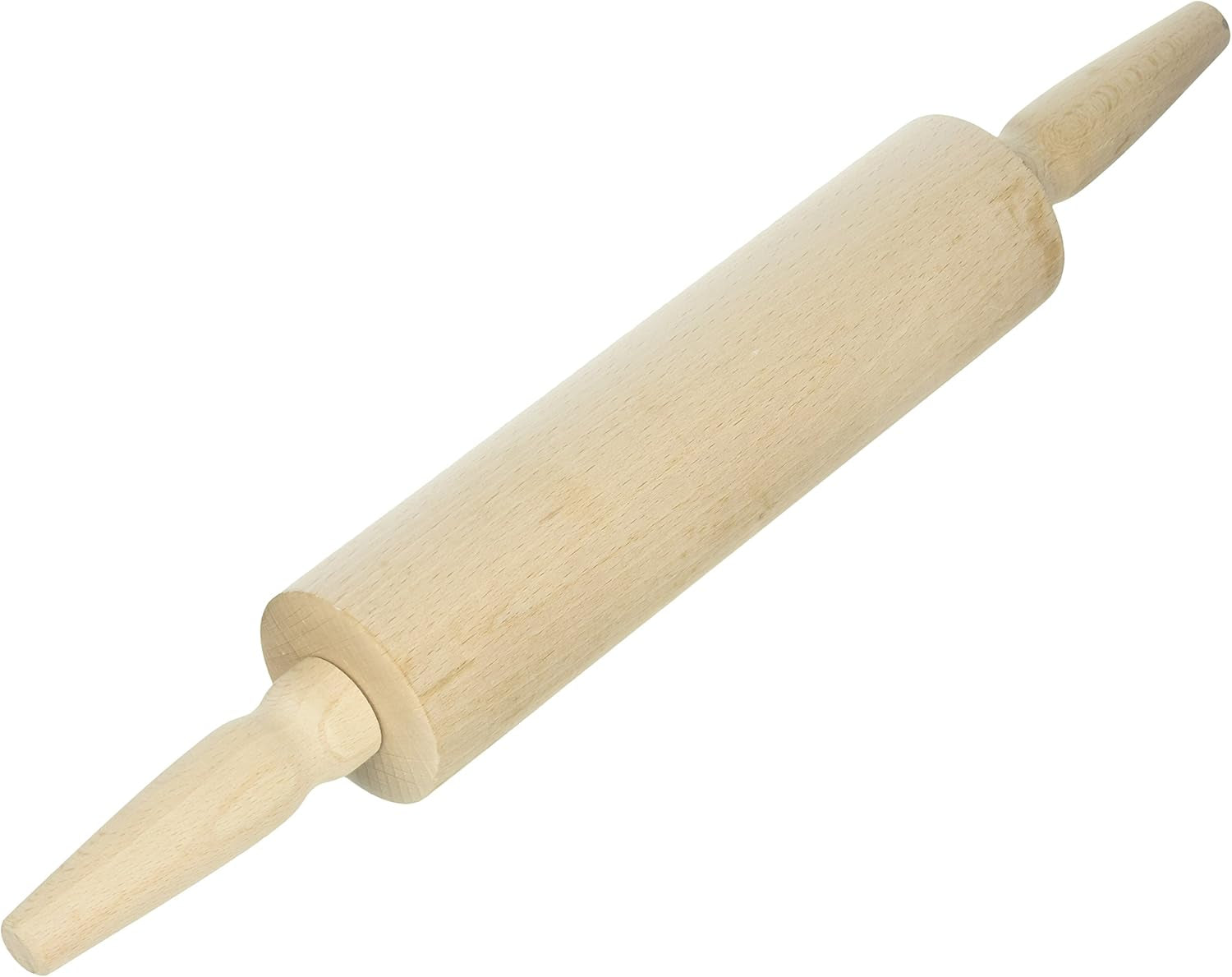 Zenker beukenhouten deegroller - hoogwaardige deegroller voor deeg en fondant, 43 x 6 x 6 cm, bruin
