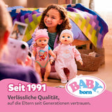 Baby Born Rosie zachte pop 30 cm met 6 geluiden en fles, roze