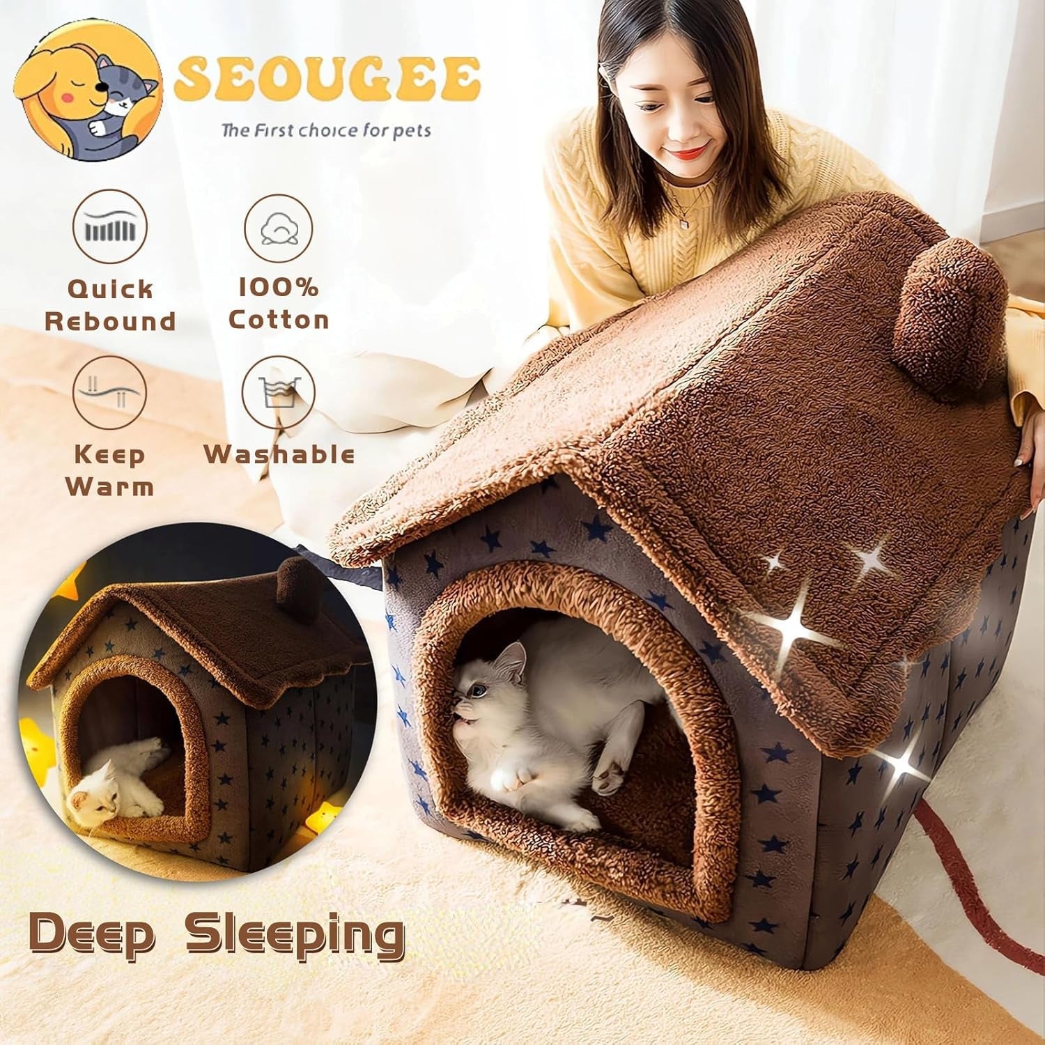 Dekens en meubels, Huisdieren, Grotten & Huizen, Katten, Kattenbedden, Katten - bedden, matrassen