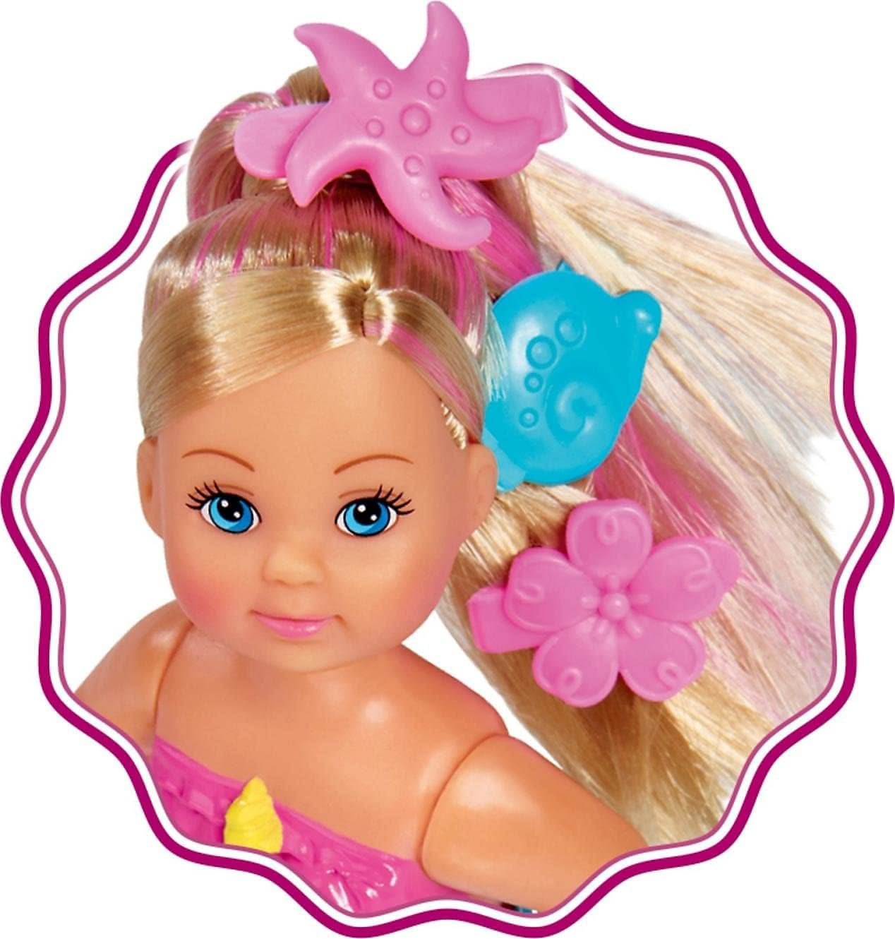 Simba 105733318 Evi Love zwemmende zeemeerminpop, veelkleurig, één maat