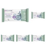 Cleanic Baby Eco Pure Water Vochtige Doekjes – (1 x 50 st.) Vochtige doekjes voor kinderen en zuigelingen – geurvrij, doorspoelbaar, gevoelige huid – 50 st.