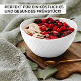 MIAMIO - Keramische serviesset, 24-delig, gecombineerd servies voor 6 personen - Vaatwasmachine- en magnetronbestendig - Palmanova-collectie (wit)