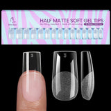 Btartbox Extra Korte Amandelnageltips - Volledige dekking Gel X Soft XS Gelnageltips - Voorgevormde semi-matte voor brede nagels Salon 320 stuks