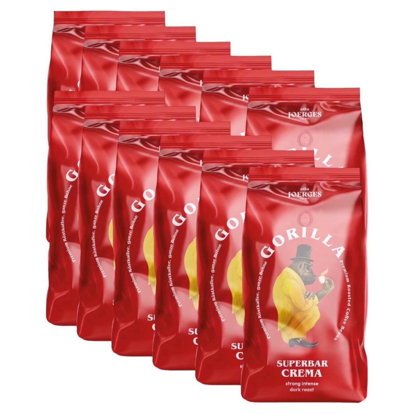 Gorilla Espresso Super Reep Crème 12 x 1kg, koffiebonen