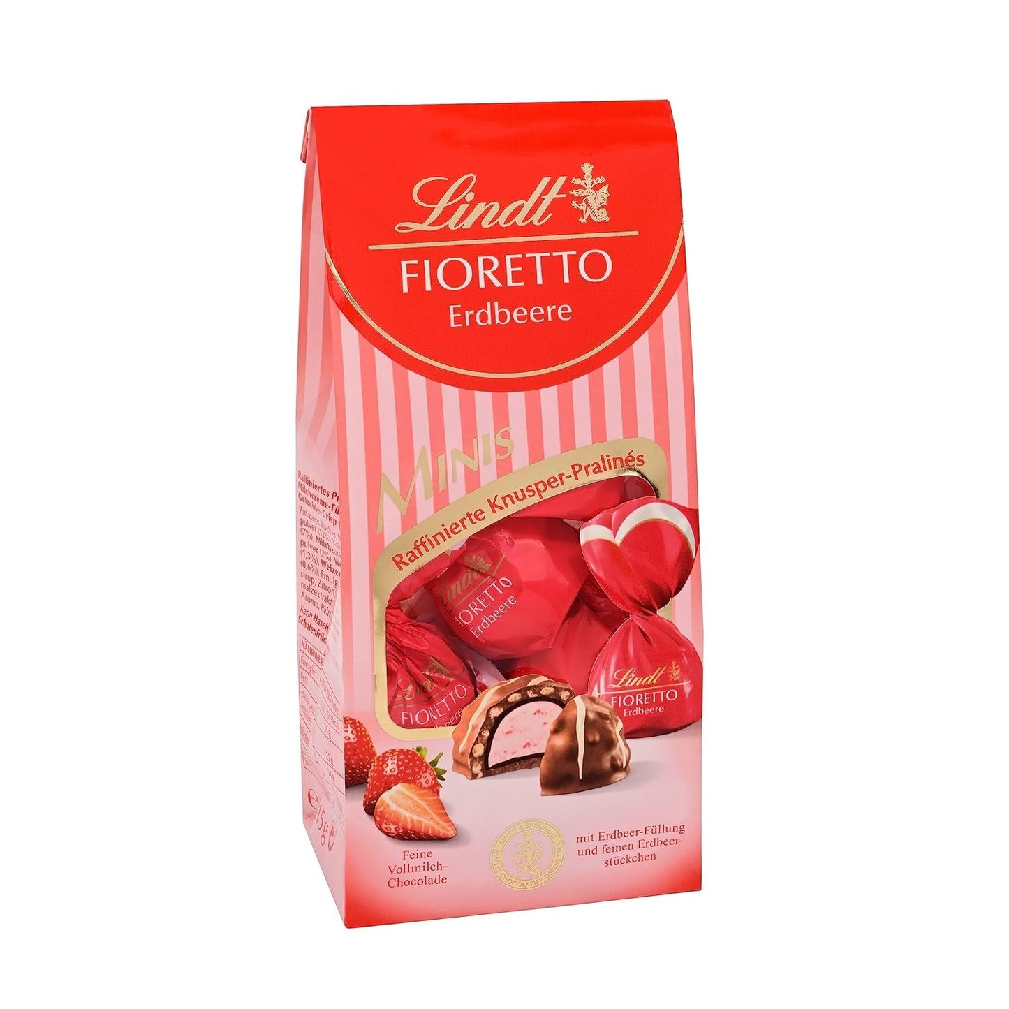 Lindt-chocolade | FIORETTO Zabaione cadeauset | 138g | 6 melkchocoladepralines met Zabaione-truffelvulling en knapperige topping, alcoholhoudend | Chocolade geschenk
